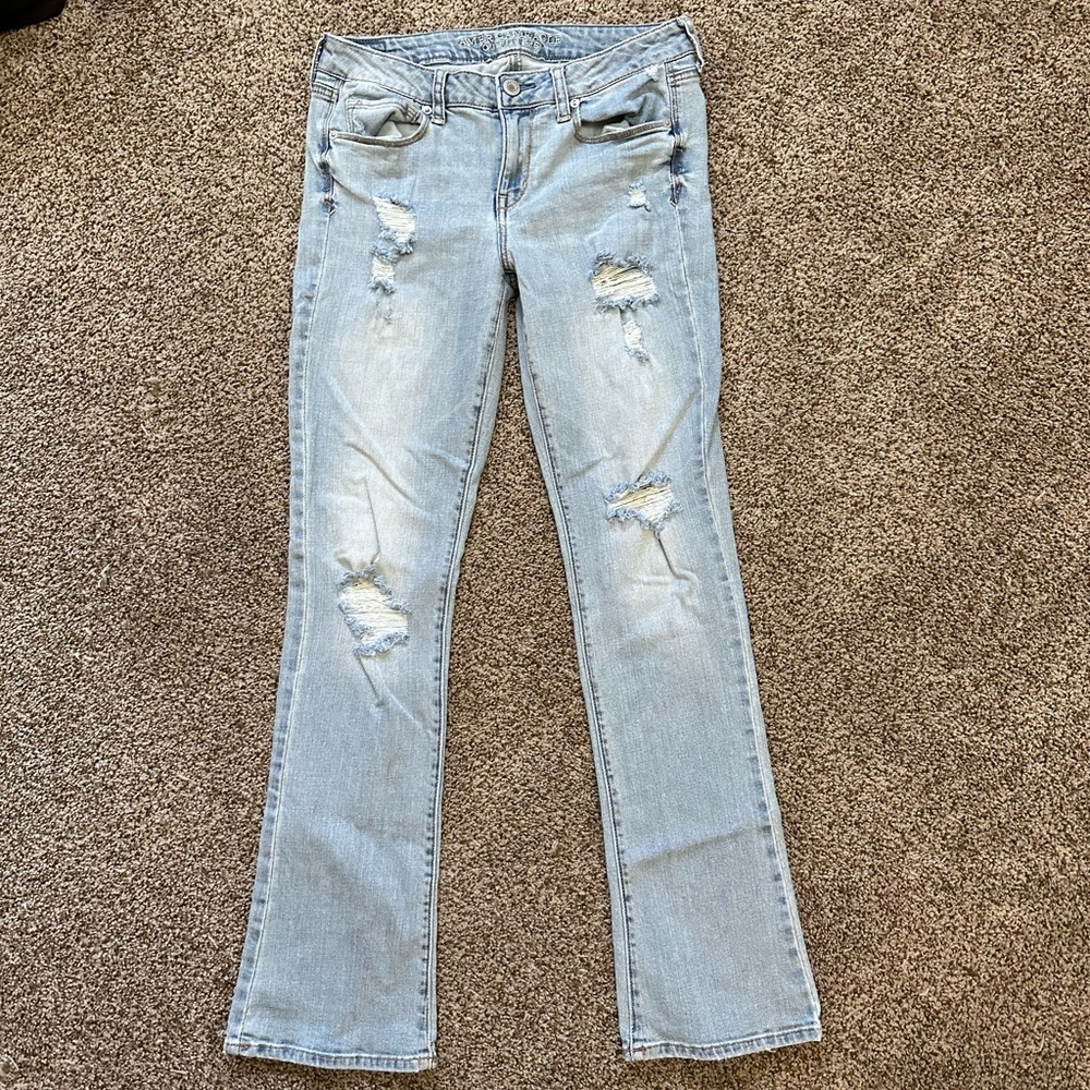 EUC AMERICAN EAGLE SKINNY KICK JEANS